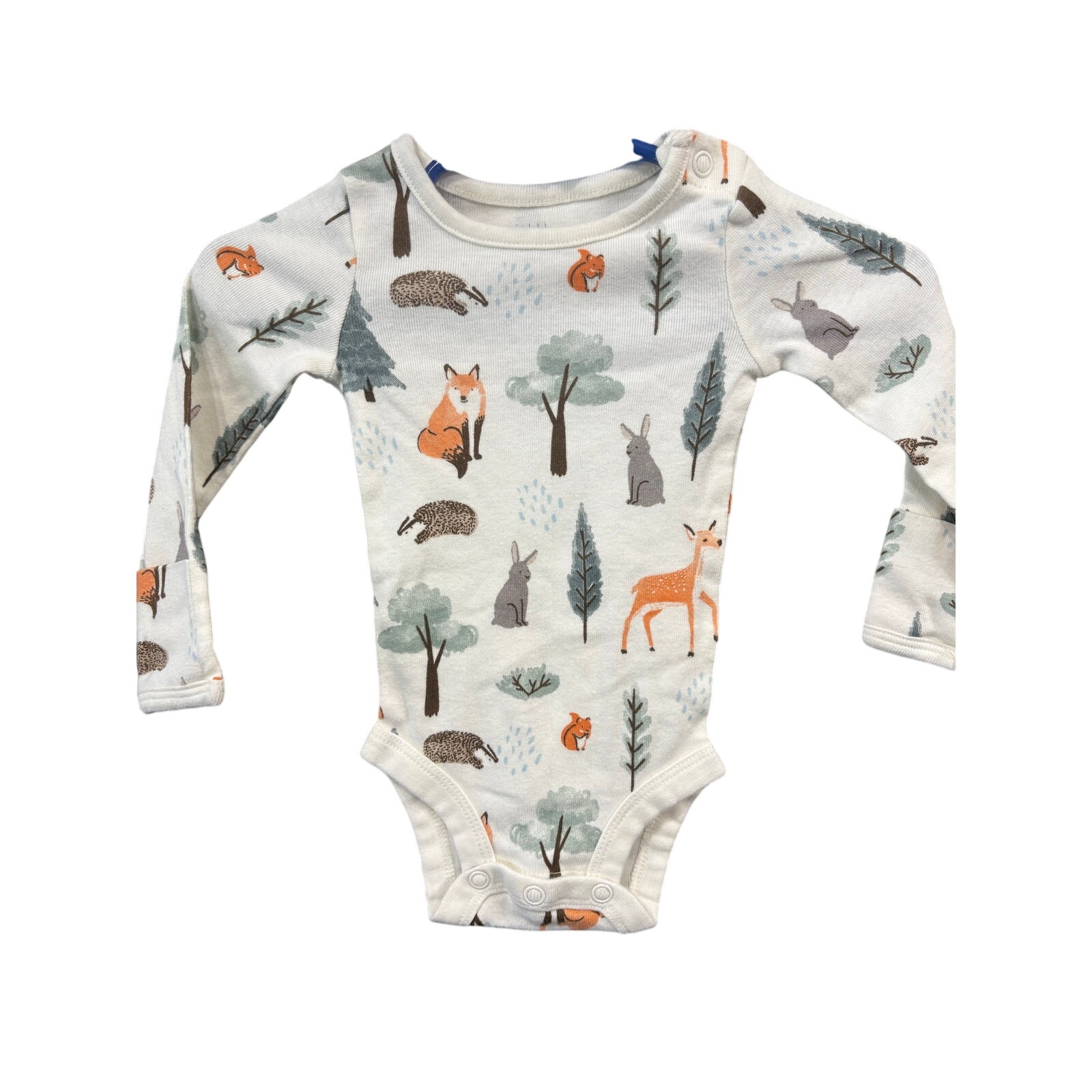 $2 - Organic LS Forest Themed Onesie - Carter's - NB