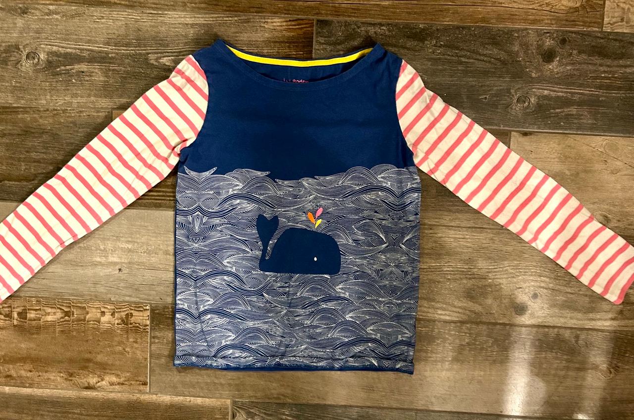 $6.48 - Mini Boden Whale Long Sleeve Tee