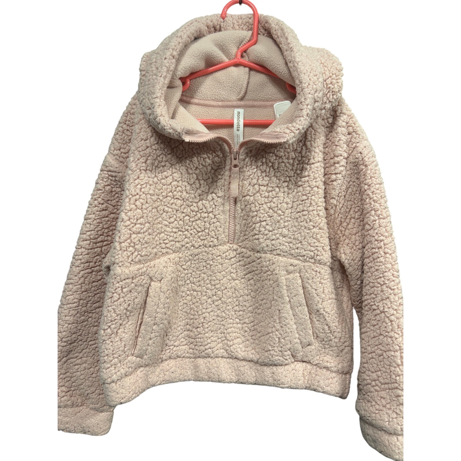 $7 - Pink Fleece Pullover - Mondetta - S (7/8)