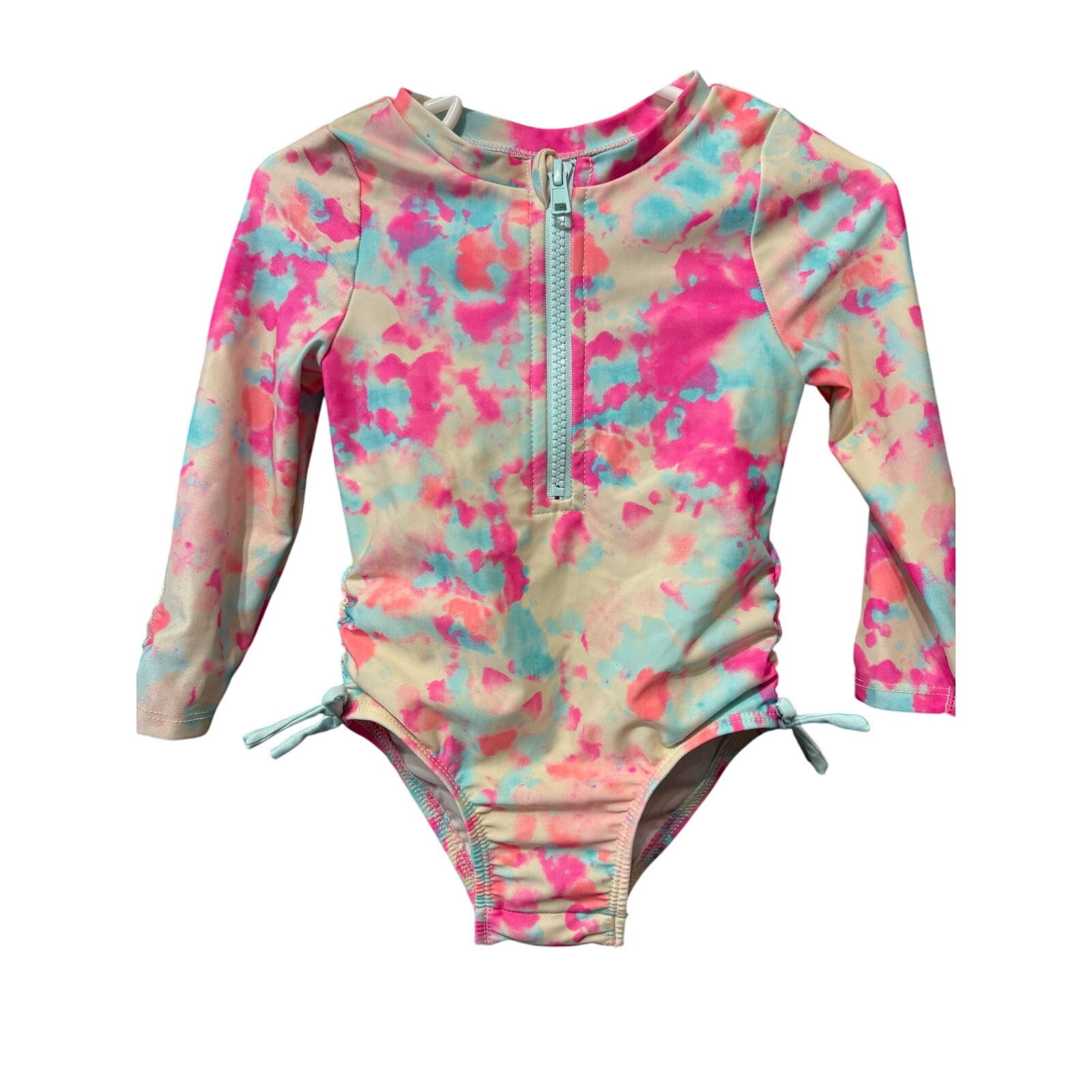 $4 - Pink and Blue LS Swimsuit - Cat & Jack - 18mo
