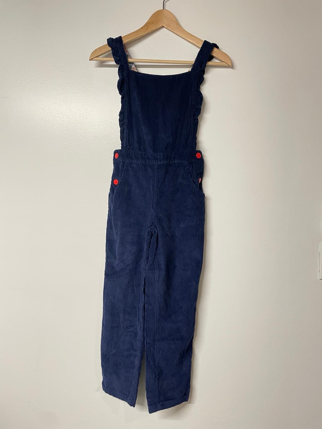 $24.37 - Mini Boden size 8/9 years Navy Corduroy Overalls