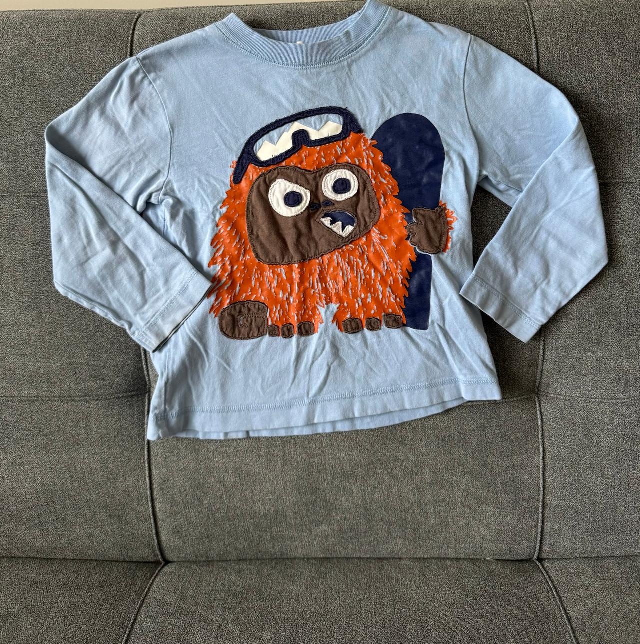 $13 - Mini Boden yeti applique long sleeve