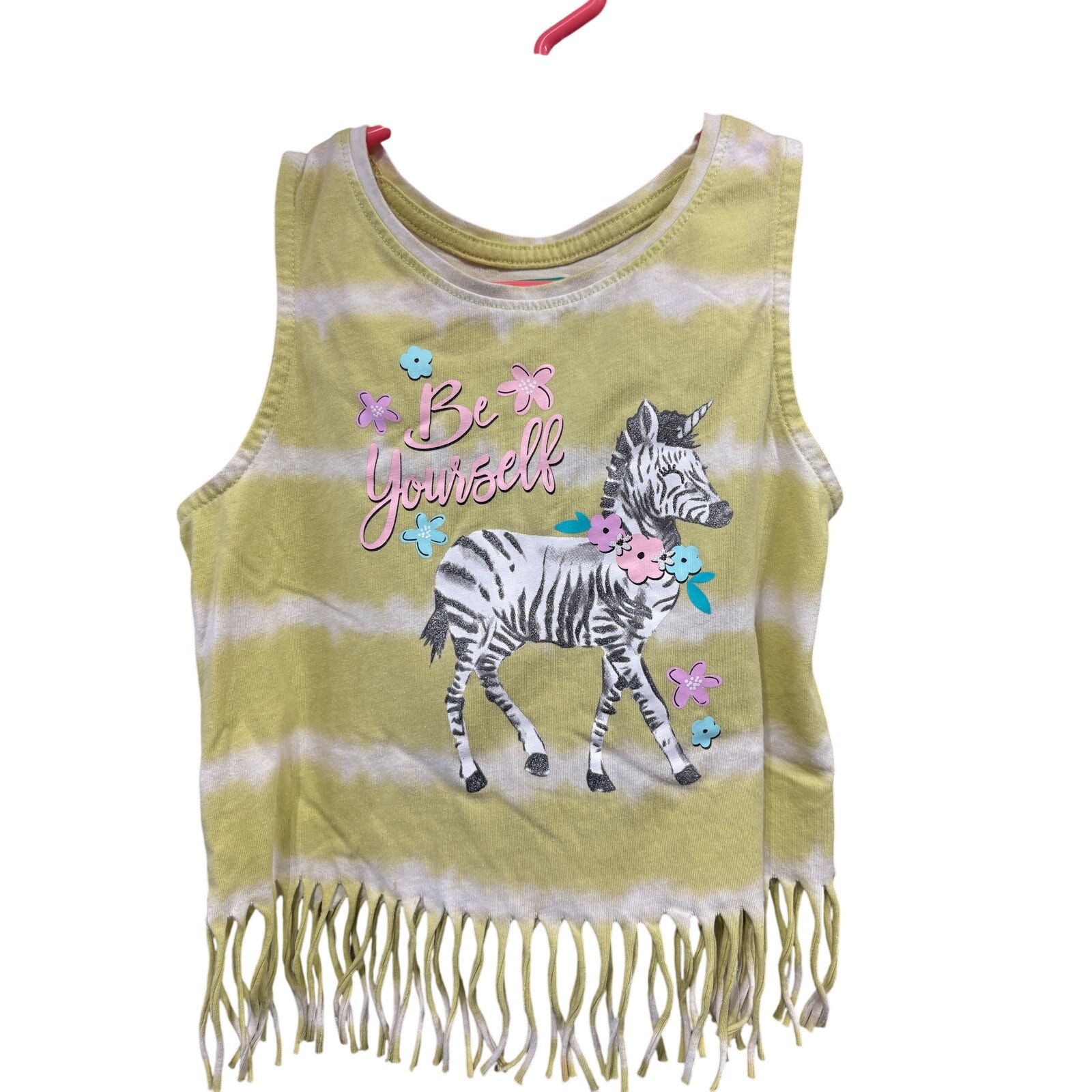 $2 - "Be Yourself" Zebra Cropped Tank - Garanimals - 5