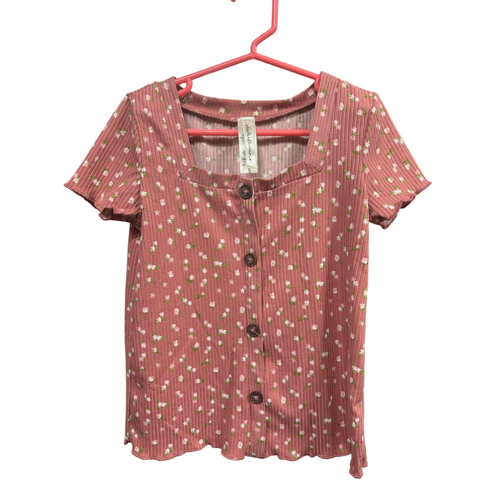 $3 - Blush Floral SS - Heart and Arrow - 6