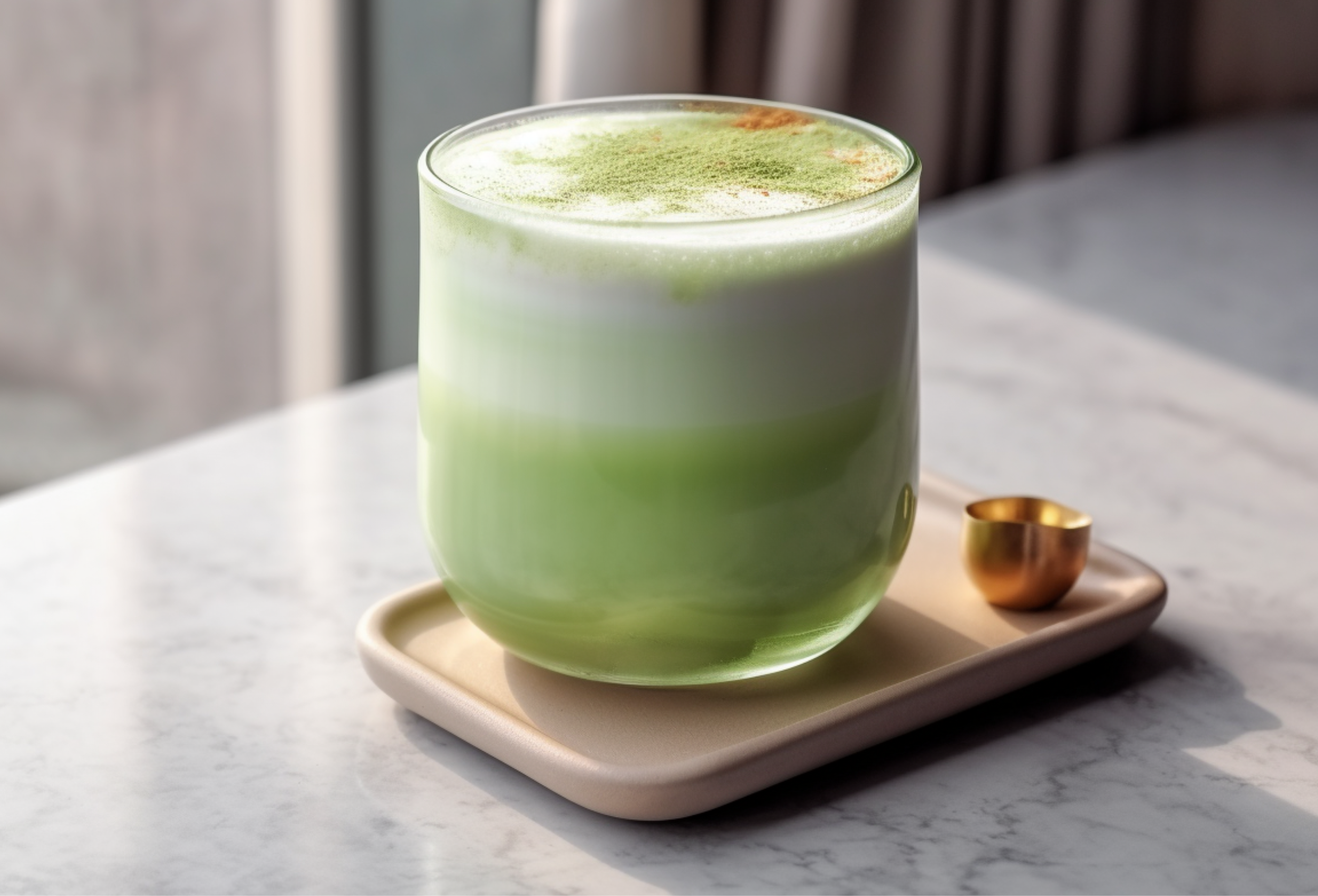 Receta de Matcha Latte con Té de Limón