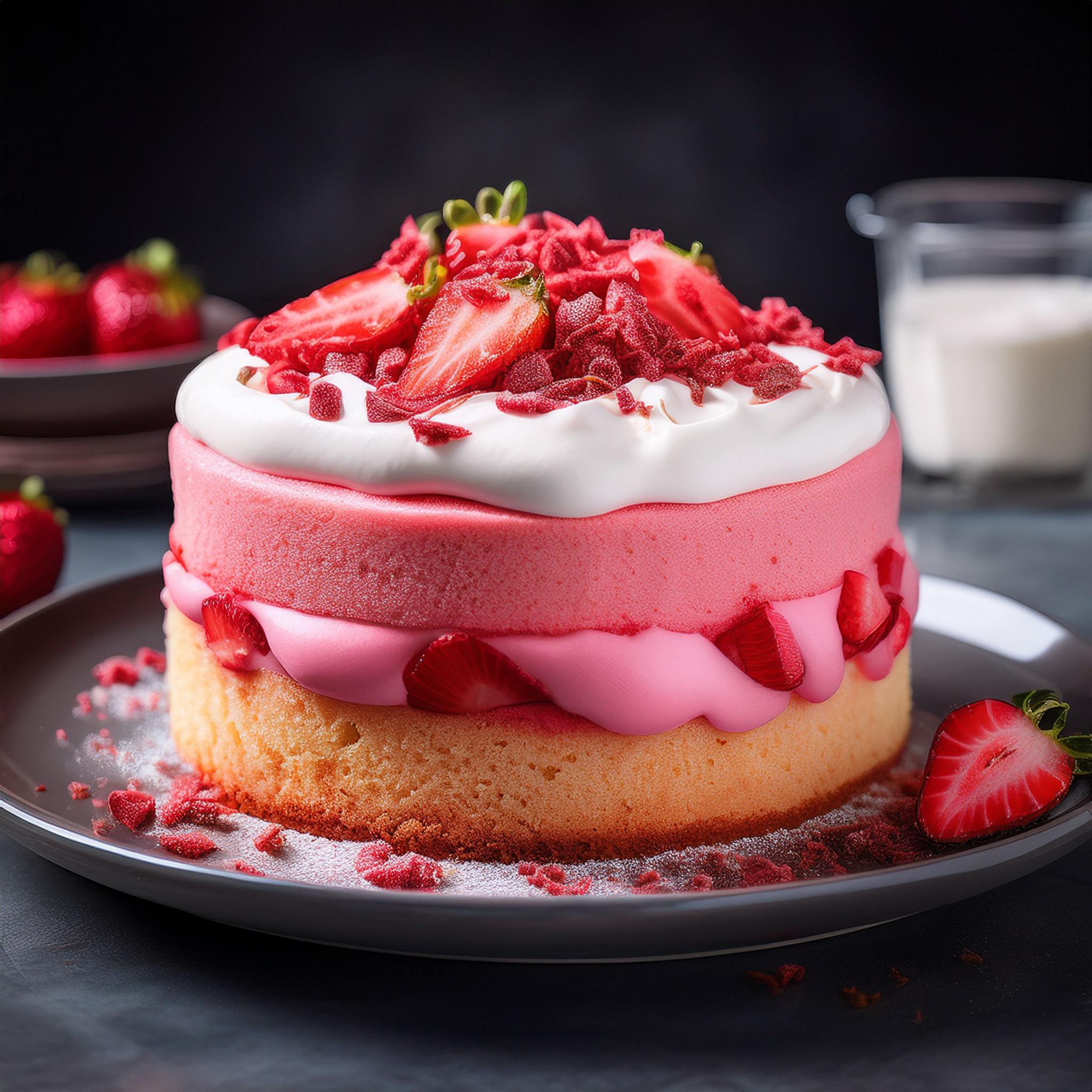 Receta de Bizcocho de Fresa por Deliciosa Martha