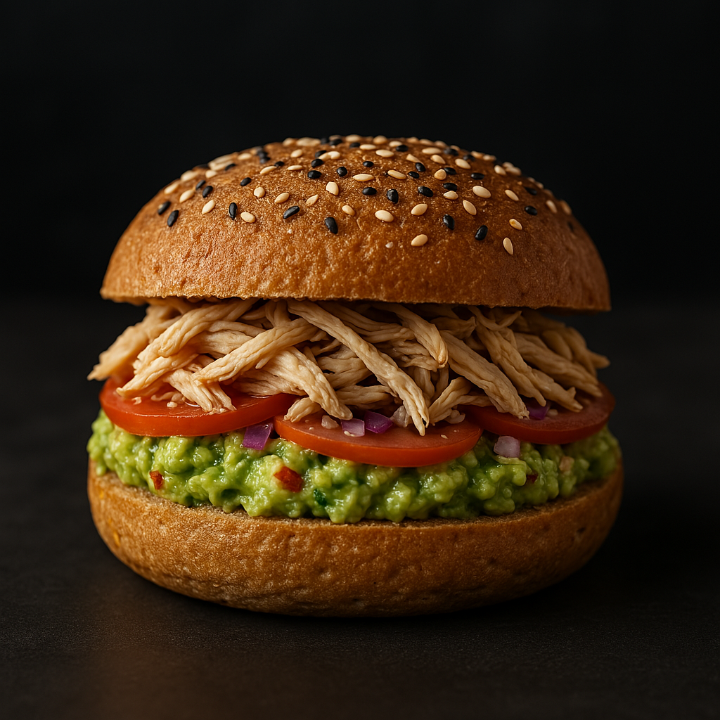 Receta de Sándwich de Pollo y Aguacate Casero por @Mambrunense