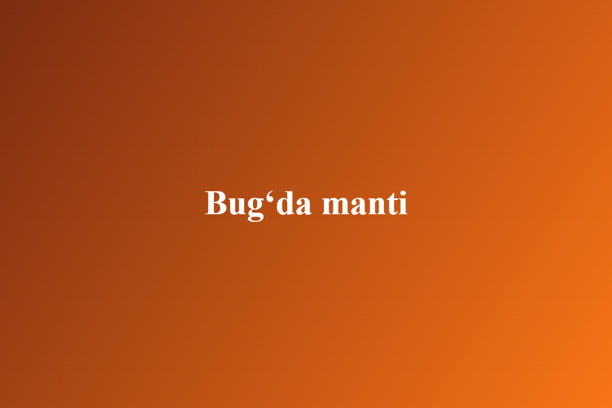Bug'da manti