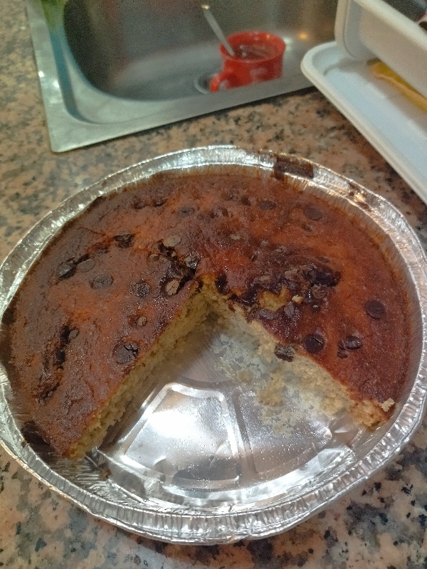 Pan de platano en freidora de aire