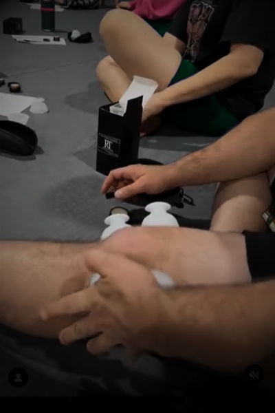 Person using recovery tools
