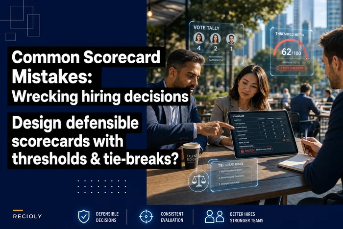 Common scorecard mistakes that wreck hiring decisions — and how to design defensible interview scorecards