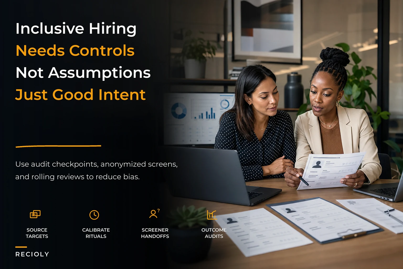 Operationalize Inclusive Hiring: Audit Controls, Anonymized Screening, and Rolling Outcome Checks