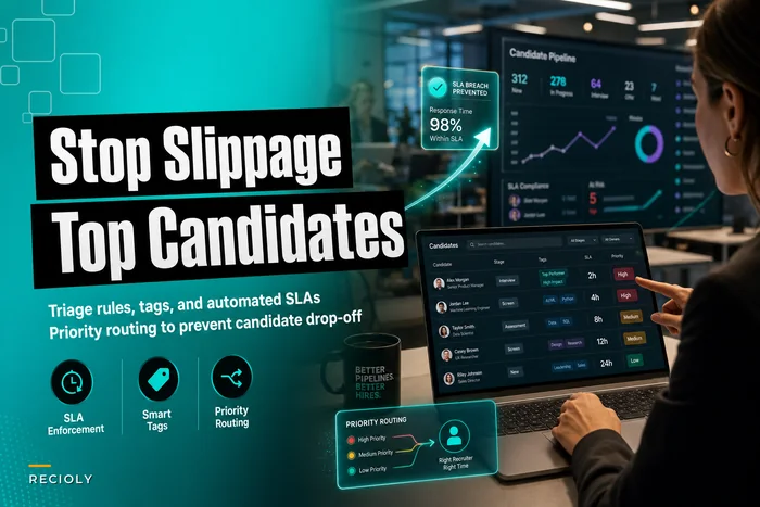 Stop top candidates slipping through the cracks: a recruiter triage workflow with SLAs, tags, and priority routing