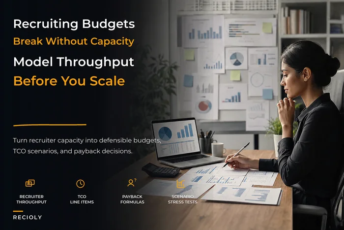 TA capacity-backed budgeting and TCO model for scaling recruiting teams