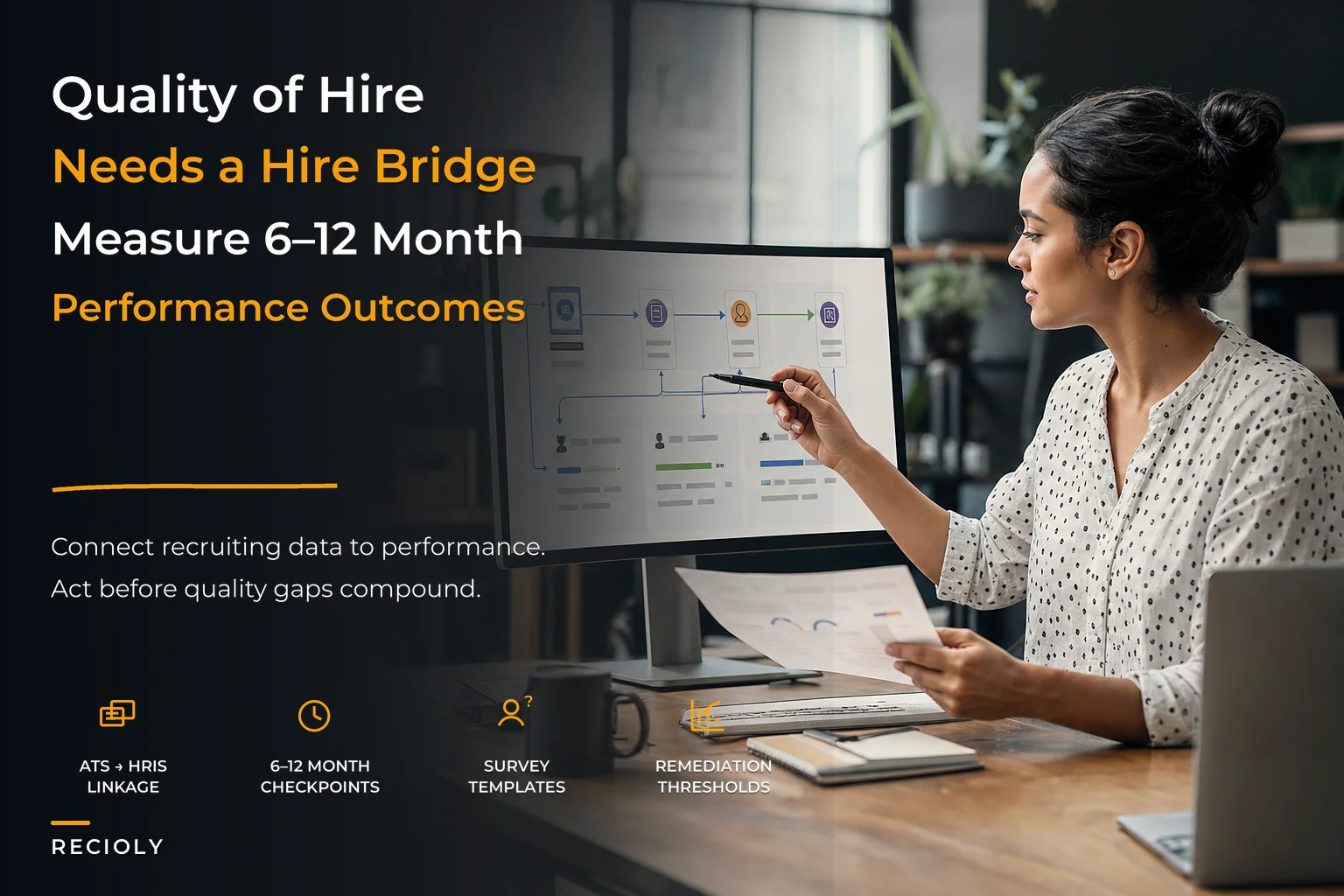 Tie hiring to 6–12 month performance with a quality-of-hire system