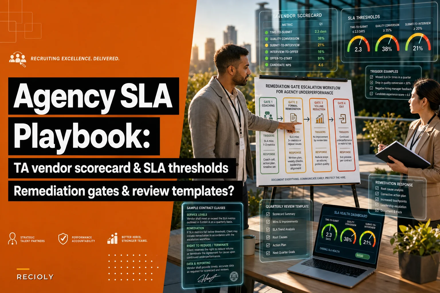 When agencies underdeliver: a TA vendor scorecard, SLA thresholds, and remediation playbook
