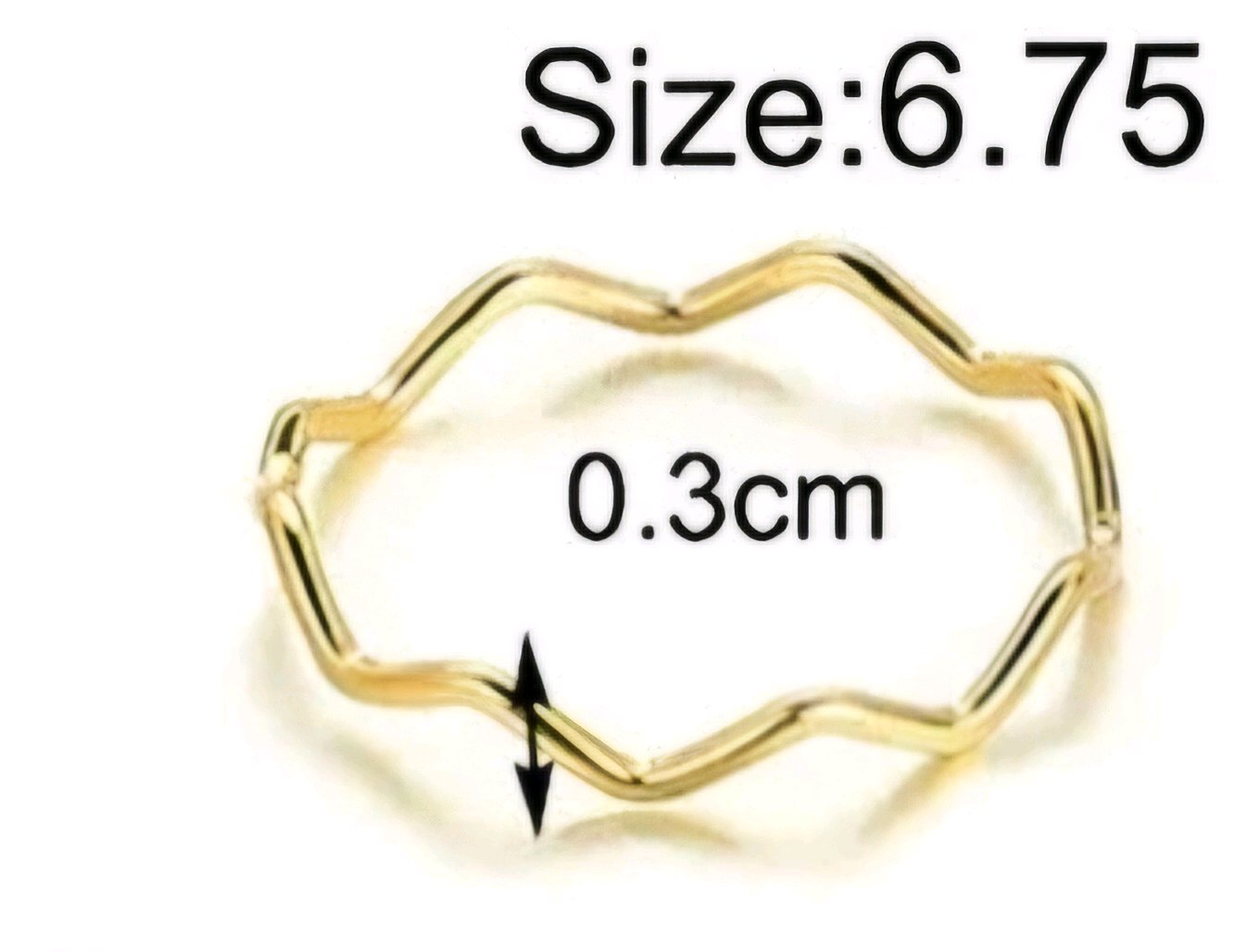 Gold Plated Stackable Rings For Women image 2