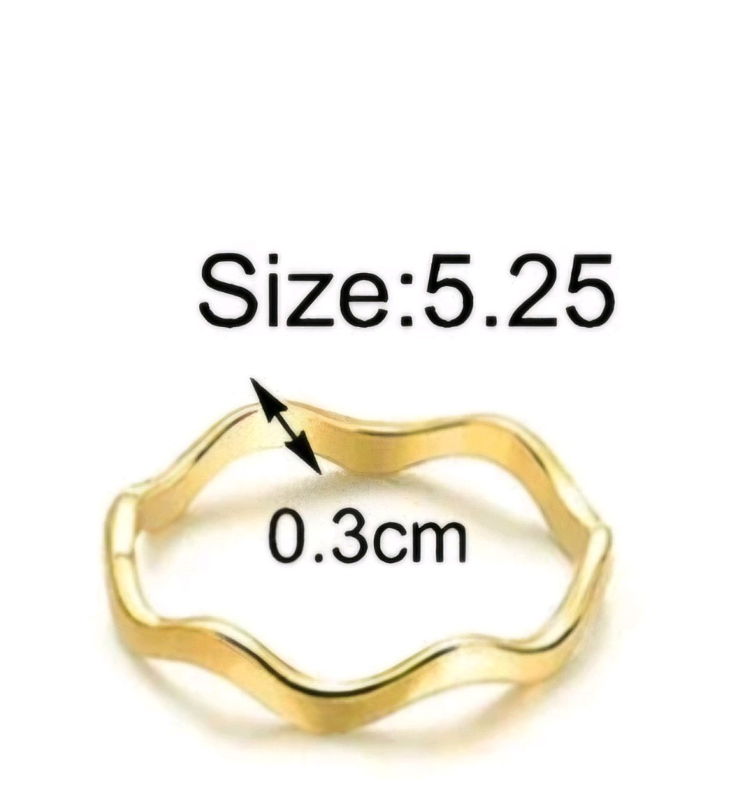 Gold Plated Stackable Rings For Women image 2