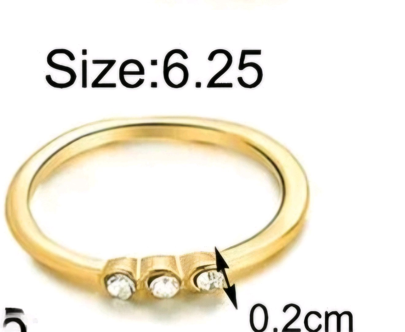 Gold Plated Stackable Rings For Women alternate