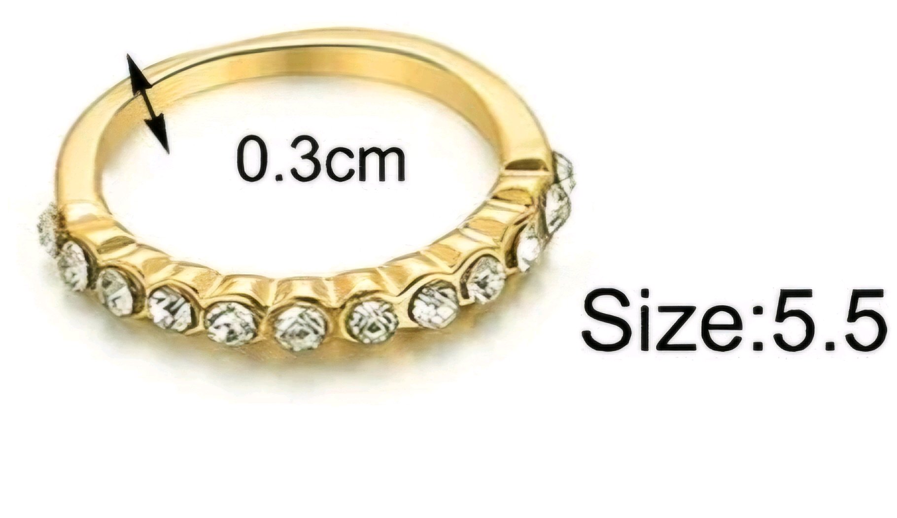 Gold Plated Stackable Rings For Women image 2