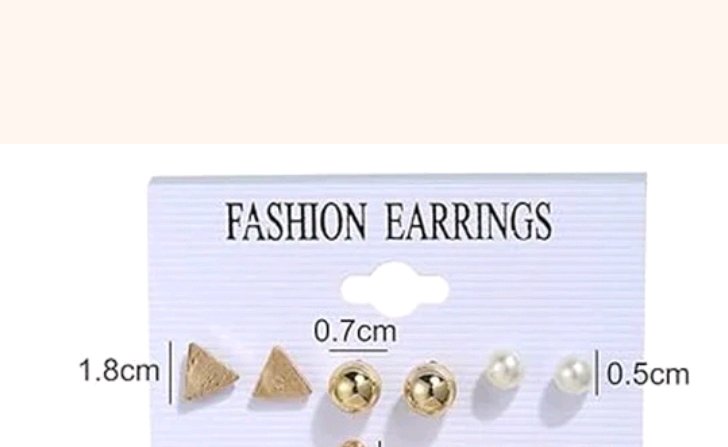 Gold Trio Stud Set image 2