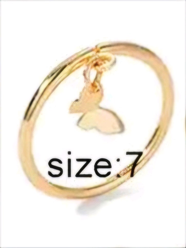 Butterfly Drop Ring image 2