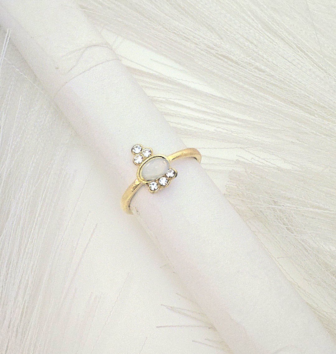 Gold Plated Contemporary Stackable Rings For Women alternate