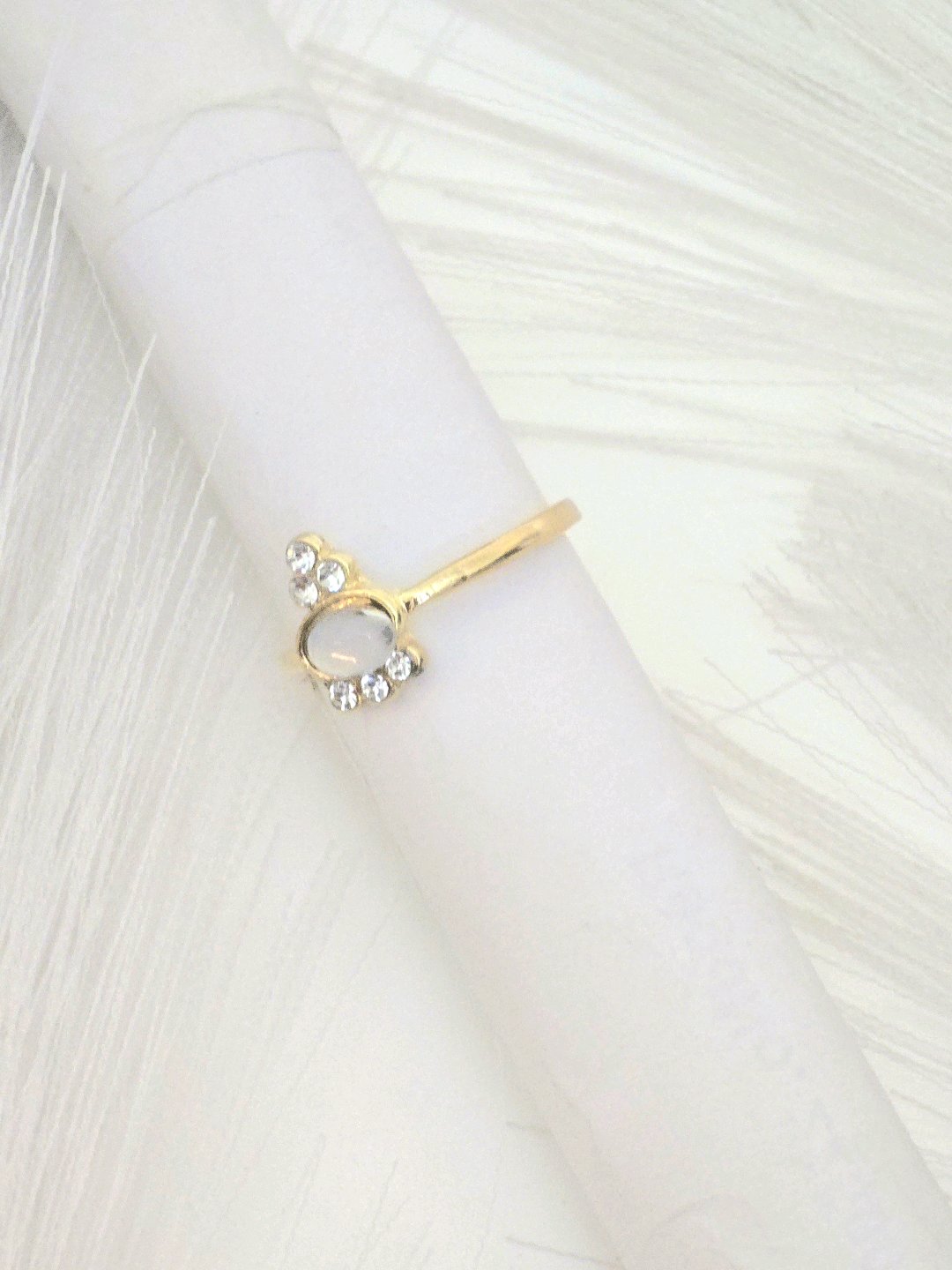 Gold Plated Contemporary Stackable Rings For Women thumbnail 3