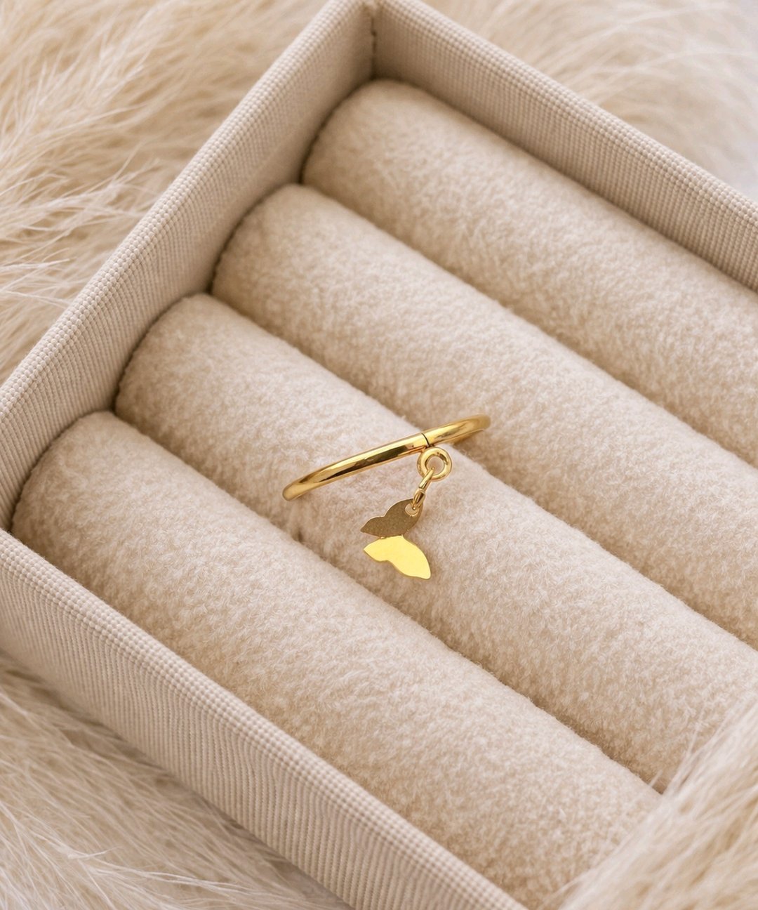 Butterfly Drop Ring