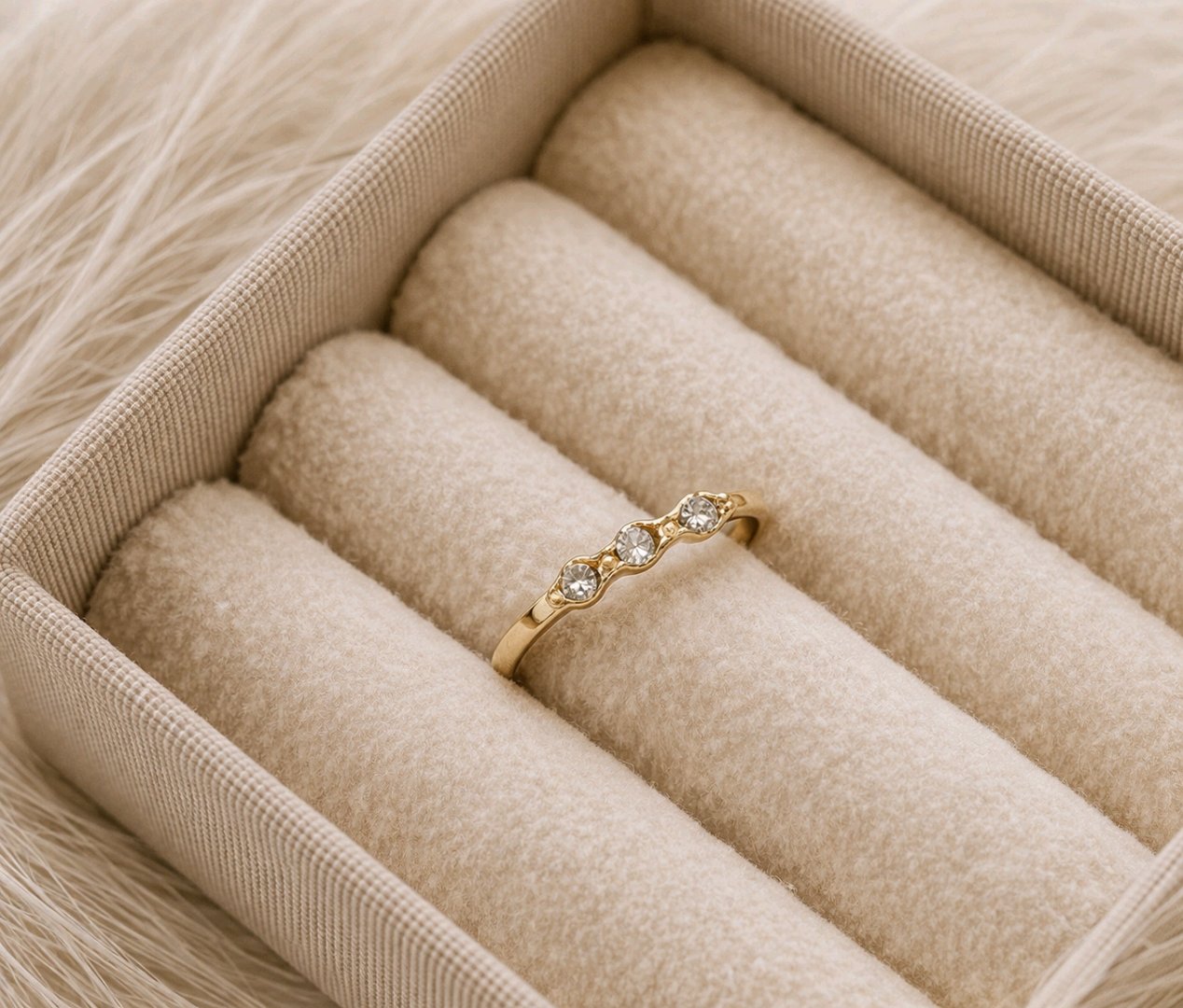 Gold Plated Stackable Rings For Women