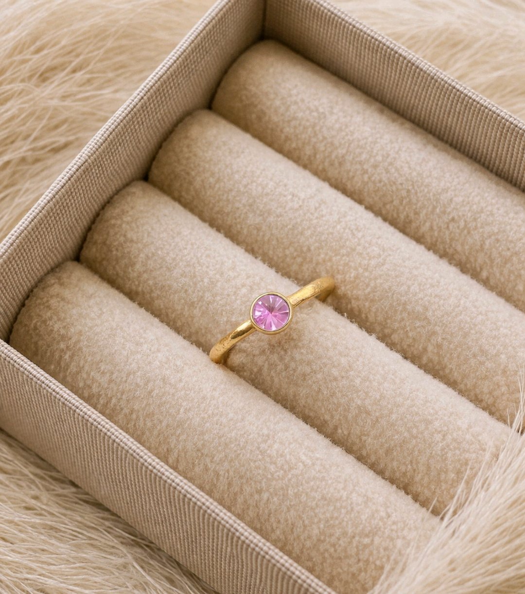 Gold Plated Stackable Rings For Women