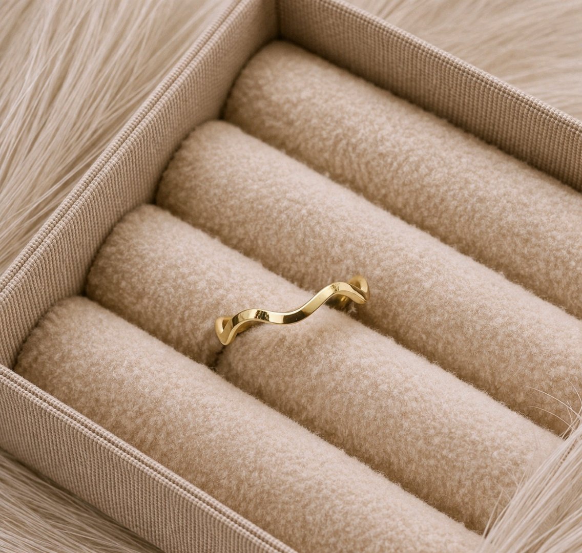 Gold Plated Stackable Rings For Women