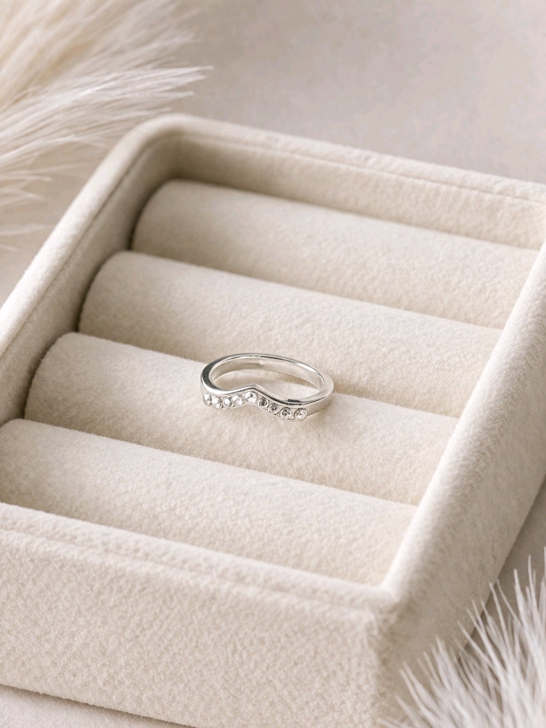 Beautiful Silver Plated Stackable Rings For Women and Girls image 4