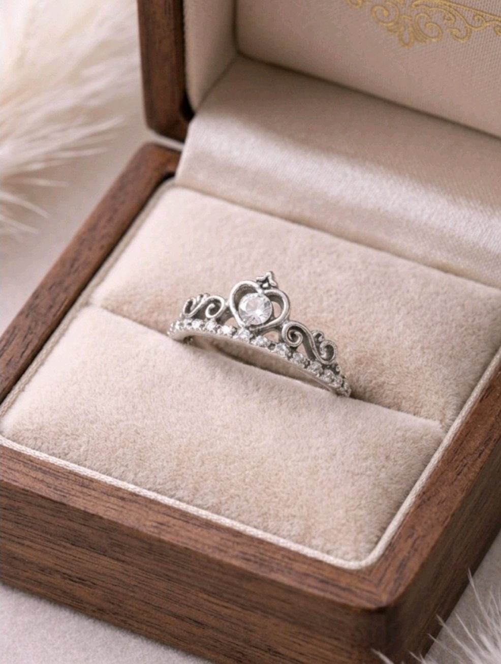 Beautiful Silver Plated Stackable Crown Shaped Rings For Women and Girls