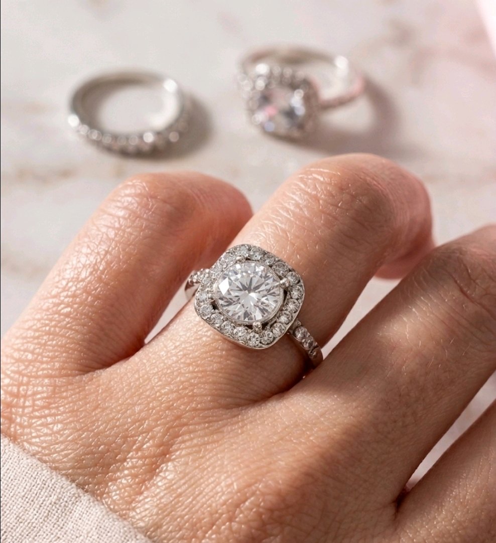 Beautiful Silver Plated Stackable Stones Rings For Women and Girls