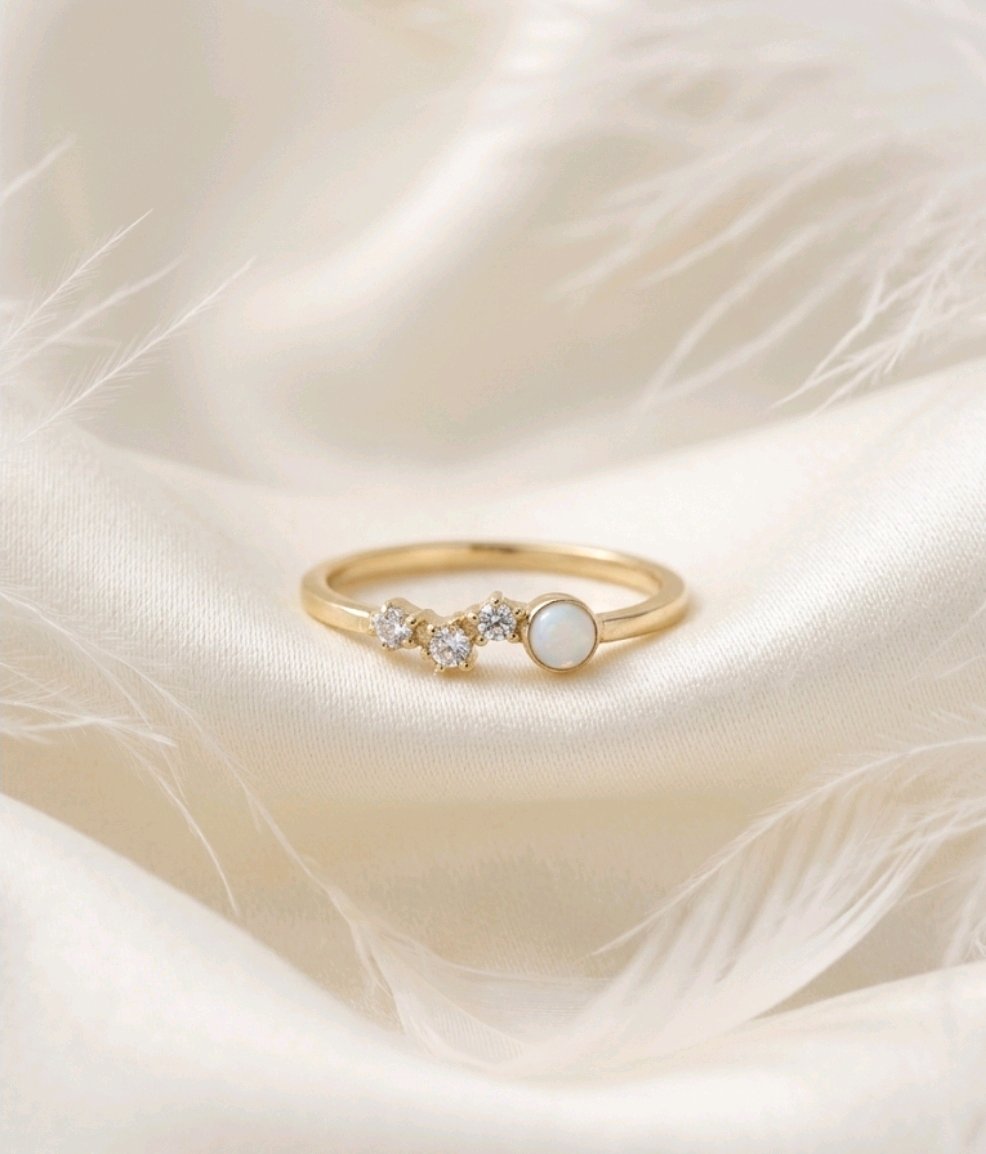 Opaline Whisper Ring