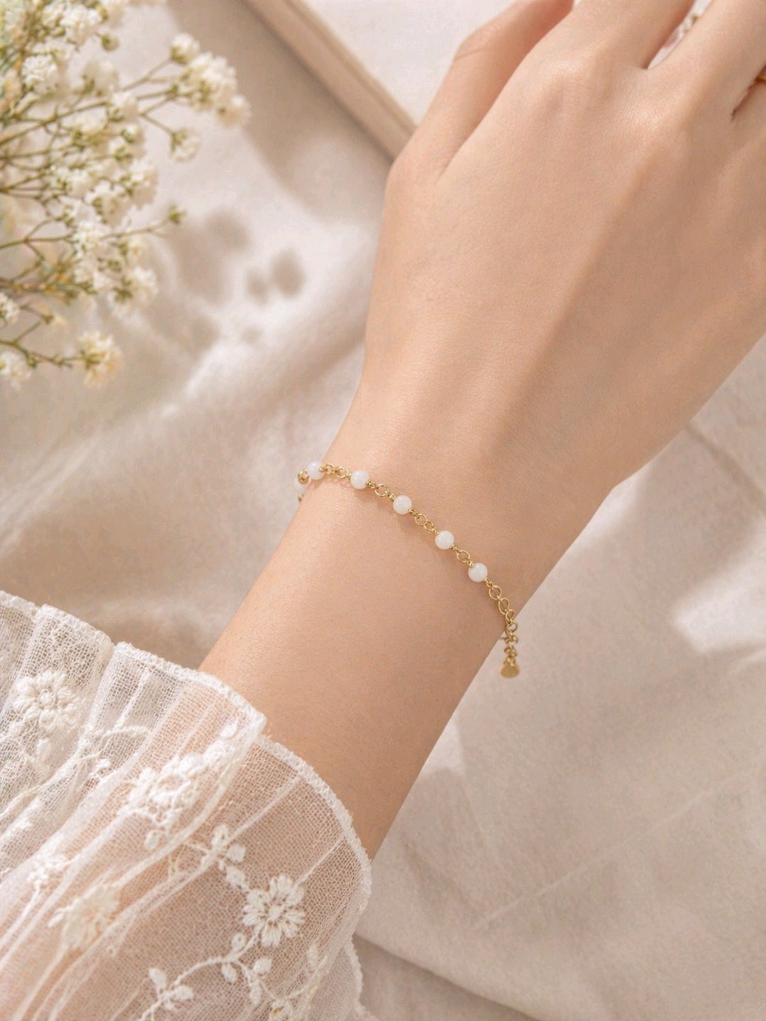 Gold Plated Contemporary Stackable Bracelet for women image 2