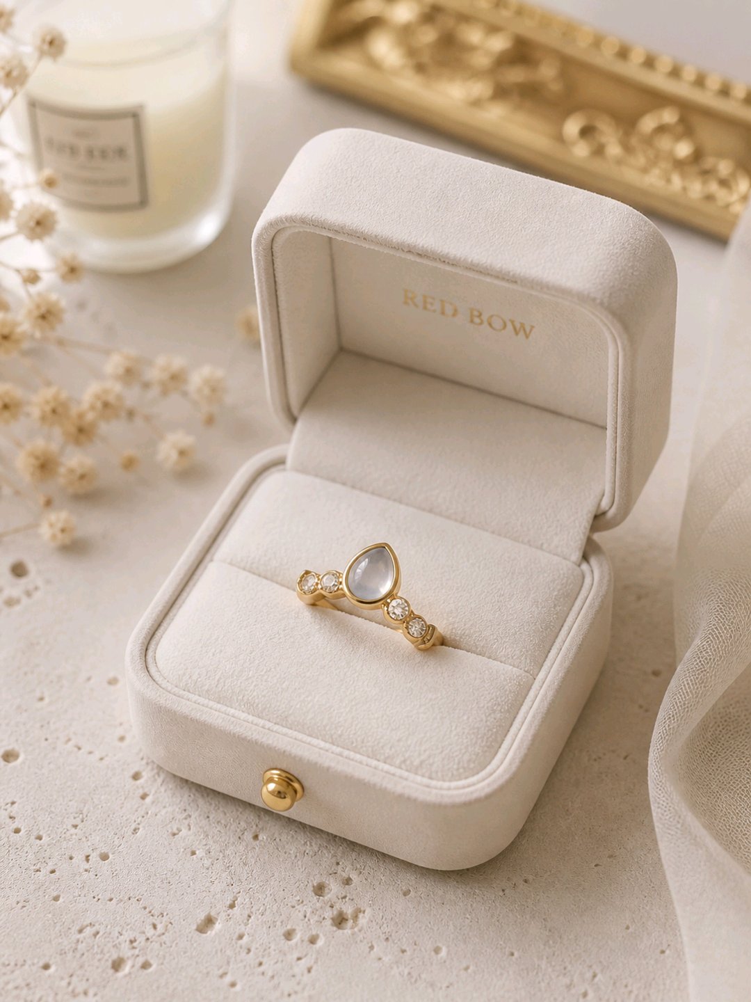 Misty Teardrop Ring image 2