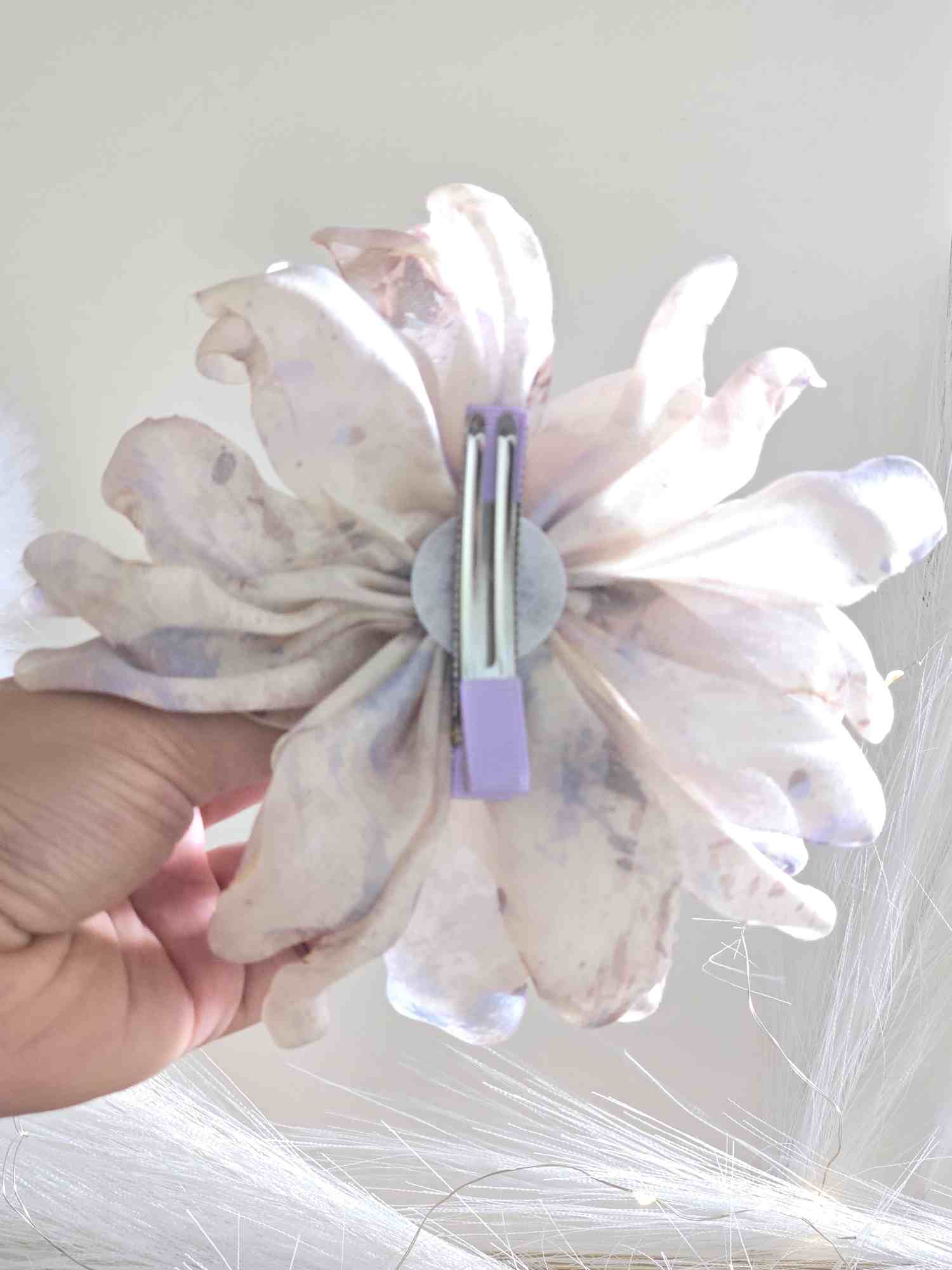 Lavender Flower Hair Clips image 2