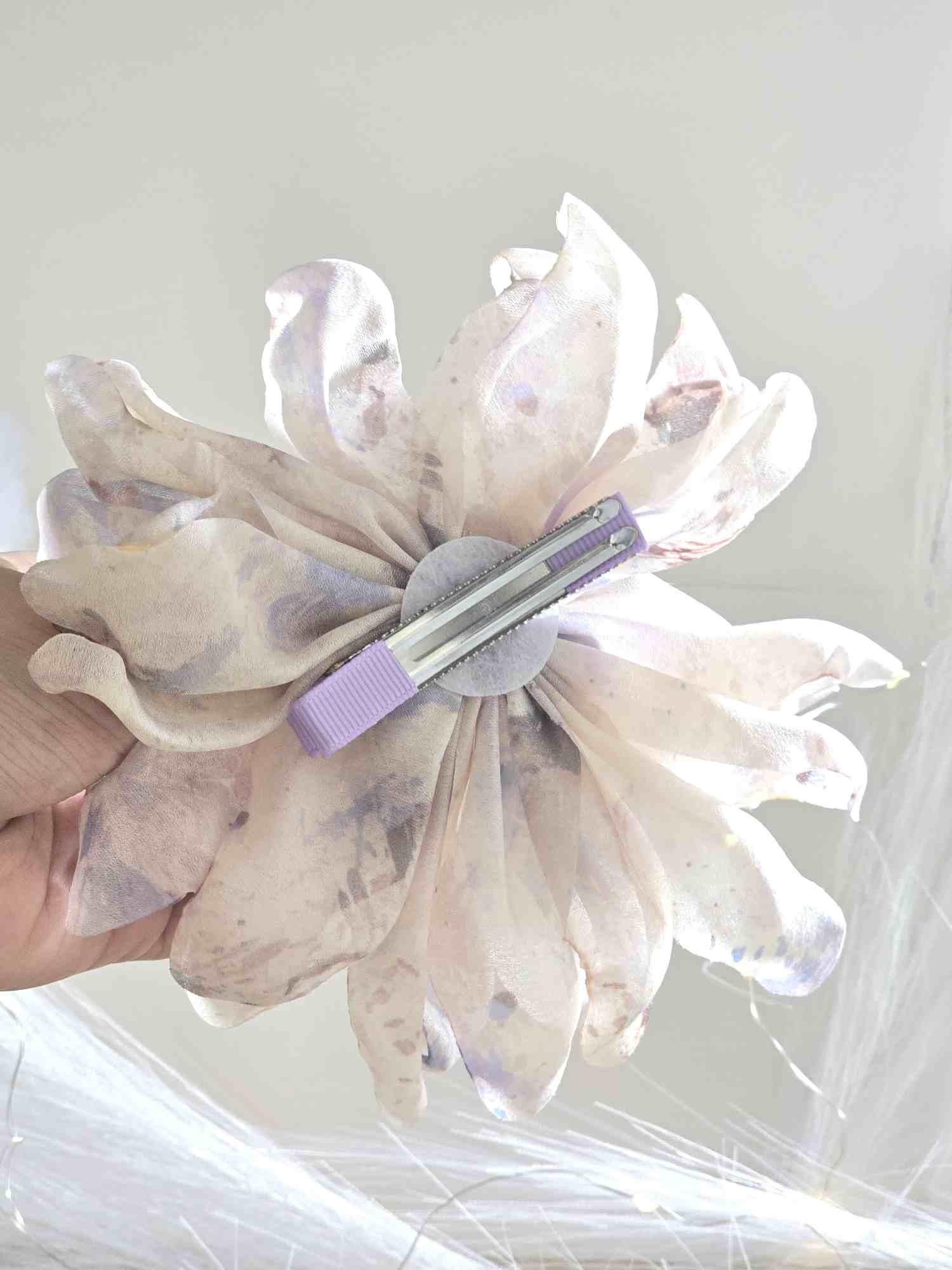 Lavender Flower Hair Clips image 3