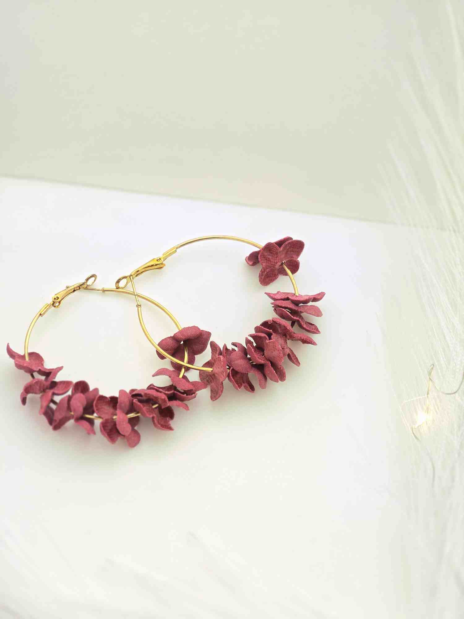 Red Flowers Earrings