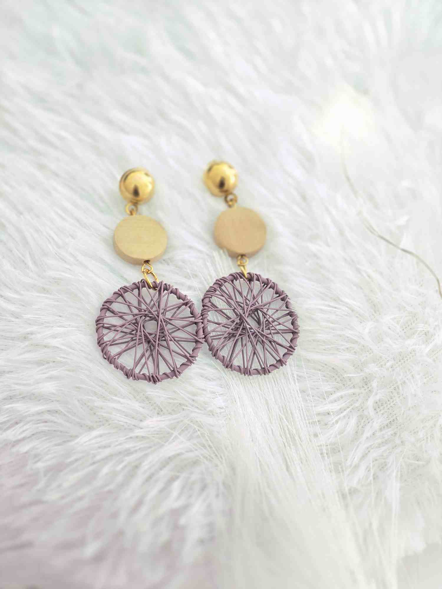 Purple Style Earrings