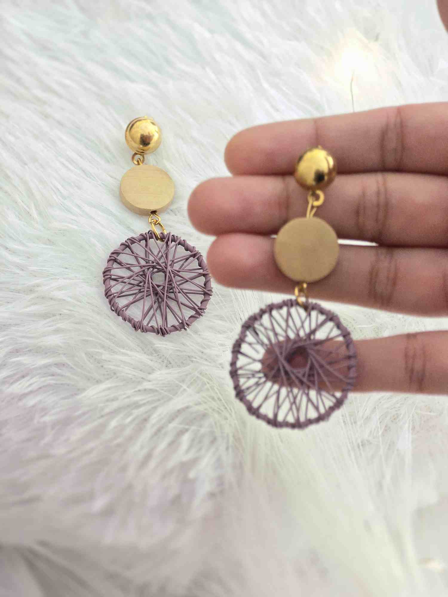 Purple Style Earrings image 2