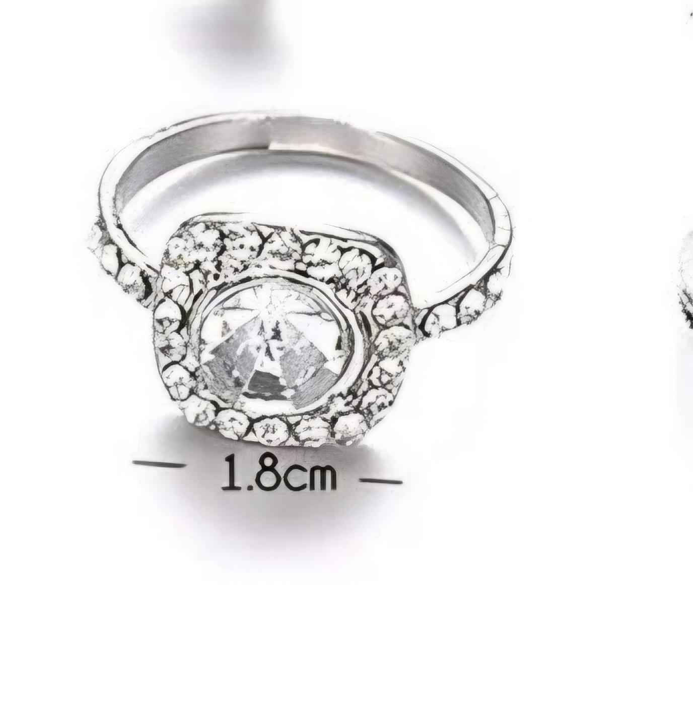 Beautiful Silver Plated Stackable Stones Rings For Women and Girls image 3