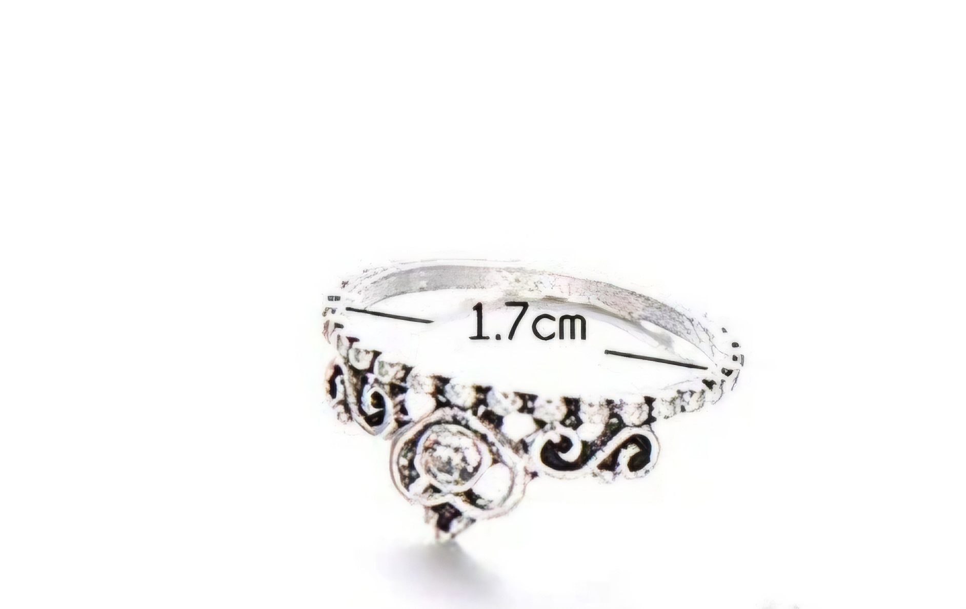 Beautiful Silver Plated Stackable Crown Shaped Rings For Women and Girls image 4