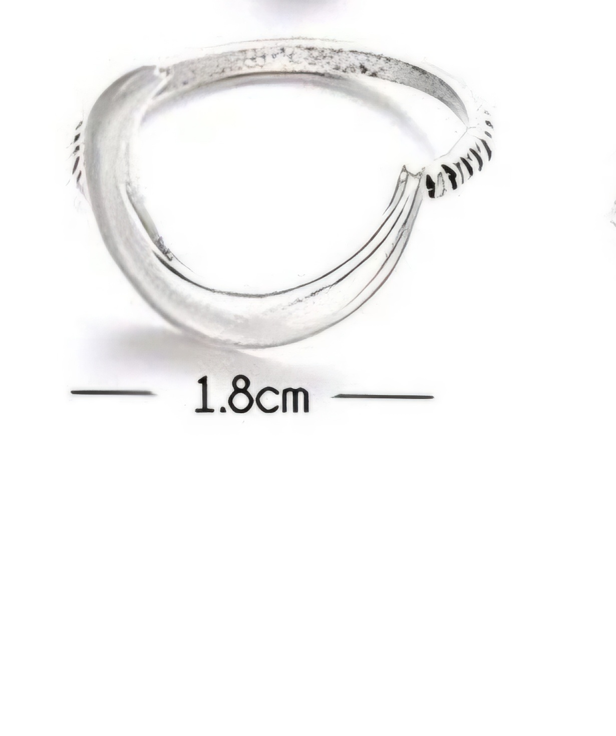 Beautiful Silver Plated Stackable MOON Shaped Rings For Women and Girls image 3