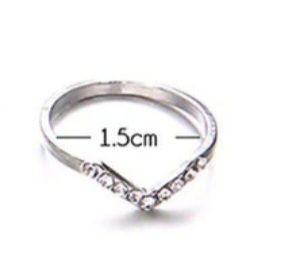 Beautiful Silver Plated Stackable Rings For Women and Girls image 3