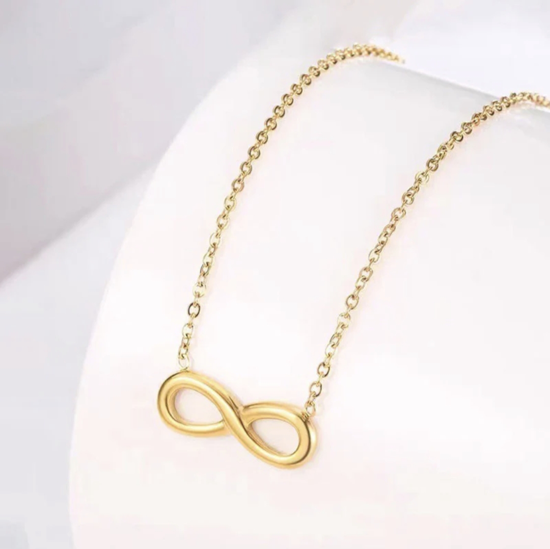 Gold Plated Anti Tarnish Stainless Steel Infinity Pendant alternate