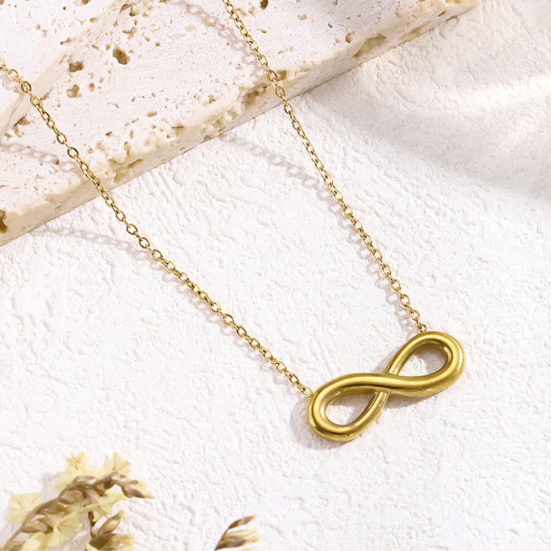 Gold Plated Anti Tarnish Stainless Steel Infinity Pendant