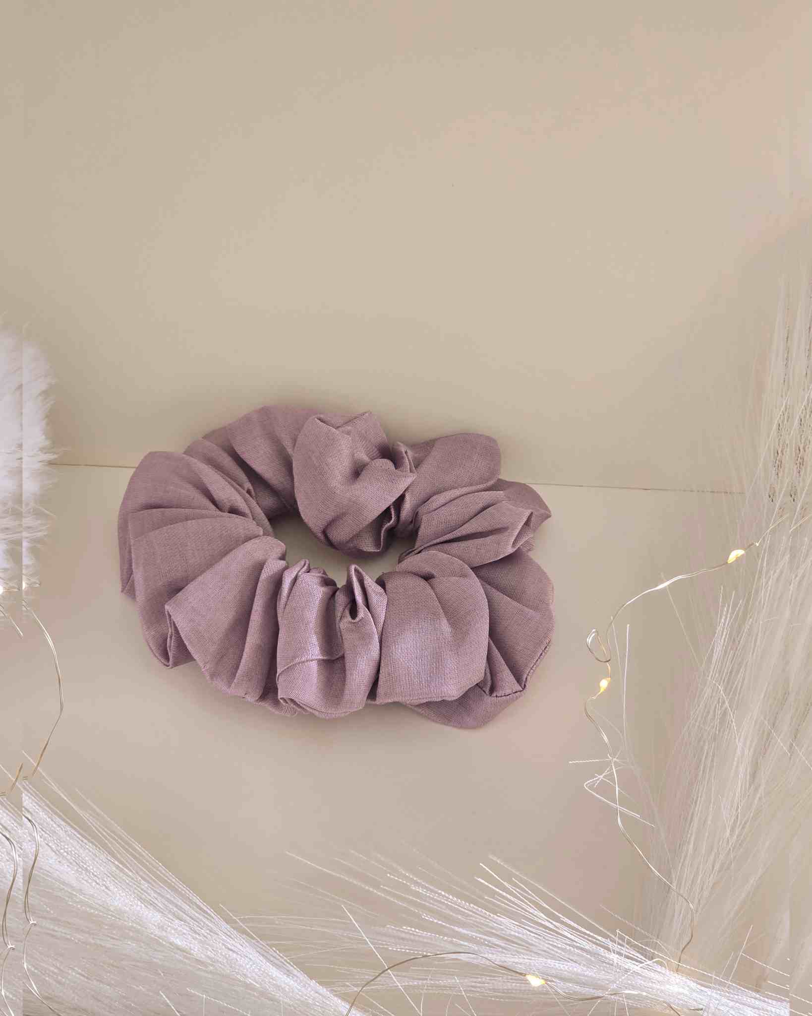 Mauve Color Scrunchies